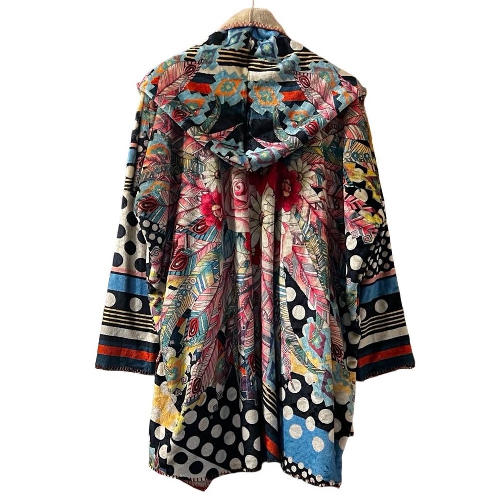 Johnny Was Multicolor Patterned Cardigan - Picture 3 of 9